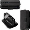 caseroxx Custodia libro per Unihertz Jelly 2, in finta pelle nero, con chiusura magnetica e supporto interno