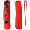 Hesupy Custodia protettiva in silicone per telecomando TV LG MR21GA, MR21GN, MR21GC, MR22GA, MR22GN, MR22GC, MR23GA, MR23GN, MR23GC, antiscivolo, antiurto, con cordino (rosso)