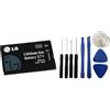 Audiosystem BATTERIA 900Mah LGIP-430A ORIGINALE LG per T500 KU380 KU385 A170 KU250 KF310 K100 GB100, INCLUSO KIT MONTAGGIO BATTERIA