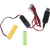 Wilgure 3 V LR6 AA cavo di alimentazione USB, 2 pezzi 1 5 V batteria adattatore di ricambio