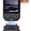 Generico Per Insta360 X5 Adattatore Magnetico a Sgancio Rapido in Lega di Alluminio, Supporto Esteso Multifunzionale, Base Antiscivolo Antiurto per Videocamera Sportiva 360X5