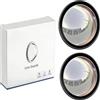 Generico Protezione per obiettivo telecamera auto, 2 pezzi in vetro temperato HD trasparente, durezza 9H, antigraffio, impermeabile e antipolvere (2-pack)