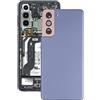 Audiosystem Scocca Cover Back Copri Batteria posteriore Per SAMSUNG GALAXY S21 SM-G991 G991B 5G G991F G991B /DS Con Vetro Fotocamera Ricambio Sostituzione Riparazione Purple Viola