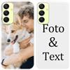 Yoedge Cover Personalizzata Custodia per Samsung Galaxy A25 5G 6,5 Personalizzato con Foto Testi Disegni Personalizza Custodia Immagine, Antiurto Bianco Personalizzabili Case per Samsung A25 5G