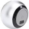 VBESTLIFE Mini Altoparlante BT 5.3 Altoparlante Portatile Wireless Portatile Suono Stereo in Lega di Alluminio Diaframma dei Bassi a 360° (SILVER)
