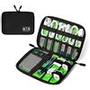 EEM Travel Cable Organizer, Accessori per Elettronica Portatile Custodie per Dischi rigidi, Cavi di Ricarica, Caricabatterie USB, Nero