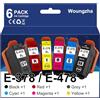 Woungzha 378XL Cartucce di ricambio per Epson 378XL 378XL 378 XL per Epson Expression Photo XP-8500 XP-8505 XP-15000 XP-8600 XP-8605 (6 pezzi)