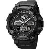 Fanmis Uomo Donna-Orologio digitale sportivo, stile Casual, con LED, resistente all'acqua, Military-Orologio da donna