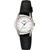Casio Orologio da polso da donna al quarzo classico cinturino in pelle nero cassa in ottone display analogico bianco - LTP-1094E-7A