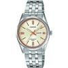 Casio Orologio da polso da donna al quarzo classic cinturino in stainless steel grey cassa in brass display analogico white - LTP-1335D-9A