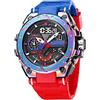 Forrader Orologio sportivo digitale da uomo con quadrante grande impermeabile militare orologi da polso per uomo con cronometro allarme LED luce posteriore