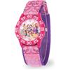 Disney Orologio da principessa per ragazze, orologio da principessa per bambini con lunetta bianca e cinturino in nylon reversibile, perfetto per ragazze dai 4 ai 7 anni, orologi per bambini, orologio