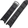 Richie strap ]20 mm Per Pasha De Cartier Cinturino In Pelle Cinturino Bracciale Cintura, Nero , Cinturino