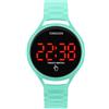 TONSHEN Fashion Donna Orologio Controllo Touch LED Digitale Elettronico Orologi da Polso (Verde)