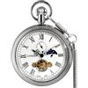VIGOROSO Orologio da tasca vintage in rame da uomo - Secondi 24 ore - Sub-Quadranti in una scatola