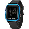 Forrader Orologio digitale quadrato, orologio militare da uomo, impermeabile fino a 5 atm, orologio sportivo per attività all'aria aperta, con luce/sveglia/data/doppio orario/conto alla rovescia,