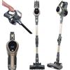 Beldray BEL01727TTVDE - Pulitore sottovuoto Smartflex in titanio - Multi-ciclonic 1 L Stick Vac, Flexi-Hinge, display digitale LED, indicatore di livello della batteria, sensore di blocco