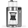 Beem 03597 - Caffettiera Pour Over con filtro in vetro e bilancia Basic Selection, in acciaio INOX, con caraffa in vetro da 0,75 l, sistema di erogazione diretta, testina rotante