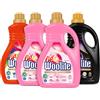 Woolite Lip Woolite Detersivo Lavatrice Liquido per Capi Delicati, 25 Lavaggi con Cheratina, 4 Flaconi da 1500 ml: 2 per Lana e Delicati, 1 per Capi Scuri, 1 per Capi Colorati