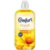 Comfort Fresh Sunshiny Days Ammorbidente per tessuti con tecnologia di fragranza attivata dal movimento, 100 giorni di freschezza, 52 lavaggi (1,56 l)