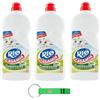 Beni Culinari 3x Rio Casa Mia - Candeggina Gel Profumata - Detergente per Pavimenti e Superfici 1250ml + Portachiavi Beni Culinari in Omaggio