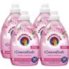 FEI FAN 4x Ammorbidente Sublime, I Concentrati, Peonia e Magnolia, Profumazione a Lunga Durata. 50Lavaggi 1000ml