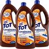 Smac Express Smac - Tot Lavaincera Parquet e Cotto, Detergente Pavimenti con Cera di Carnauba, Azione Lucidante e Protettiva, 1000ml x 3 pezzi