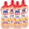 Smac Express - Pavimenti Parquet e Cotto, Detergente Superfici Delicate con Agente Protettivo, Azione Pulente Senza Risciacquo, 1000 ml x 4 Pezzi