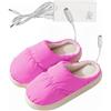 Generico Scaldapiedi con ricarica USB | Pantofole riscaldanti elettriche - Pantofole scaldapiedi riscaldate, caricabatterie USB scaldascarpe elettriche riscaldanti per donna uomo