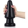 FJUJMLAN Enorme Plug anale Butt Plug Grande Giocattoli sessuali per adulti XXL Pene finto per donne Uomini Lesbiche Gay Dong largo e spesso Stretching anale nero Allenamento vaginale
