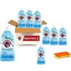 GALLIK Chanteclair Ammorbidente Concentrato Sale Marino e Fiore di Loto, 8 Confezioni da 57 Lavaggi (456 Totali) - Profumo Intenso e Duraturo - Biancheria Morbida - Bundle Fatto da Gallik + Spugnetta Gallik