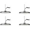 toobettp 4PCS Faretto LED UFO Lamp 200W, 20000LM Bianco Freddo IP65 Lampada UFO | Luce Ad Alta Luminosità,Dissipazione Termica Efficiente,Lampada Da Officina Per Ambienti Industriali Grandi,Sportivi Coperti