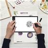 XIAOSTAR A5 LED Tavoletta Luminosa Diamond Painting Copia Board Super Sottile Light Box USB con Luminosità Regolabile per Artisti, Animation Drawing, Sketching, Calligrafia (A5-Upgrade) Nero
