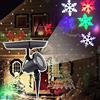 Syzplnwy Proiettore Luci Natalizie Solari a Fiocco di Neve, Decorazione da Giardino a LED Rotante per Feste e Decorazioni Natalizie da Cortile, Luci Colorate