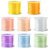 UR URLIFEHALL 8 rotoli di filo elastico da 0,6 mm, 8 colori, per bracciali, collane, gioielli fai da te