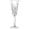 RCR Cristalleria Italiana S.p.a. Linea Etna | Flute da Acqua e Champagne in Vetro Bicchieri Moderni Set 6 Biccheri di Cristallo da 19 cl