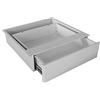 VIVOL IVOL Cassetto in metallo bianco 42 x 41 x 10 cm - Cassetto estraibile per scrivania - Scatola portaoggetti