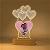 Rainsar Lampada Cuore Acrilico con Foto Personalizzate