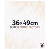 Dutch Frame Factory - Cornice 36x49 cm - Bianco Lucente - Cornice per foto in Plastica con vetro plastico Antiriflesso - Cornice portafoto 36x49 cm - Easy