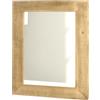 Mar.c.a. Design - Specchio da Parete Moderno 76x97x4 cm - Specchio con Cornice in Legno Massello - Made in Italy