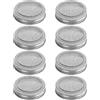 IGTOPS Coperchio per colino per barattolo, germogliatore, 86 mm, in acciaio inox, per germogli come broccoli, erba medica, fagioli (86 mm - 8 pezzi)