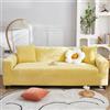 VanderHOME Copridivano Ad Alta Elasticità Copri Divani Moderno Antiscivolo Poliestere Jacquard Elastico Copridivano Per Soggiorno Protettore Per Cani Animali Domestici (1 Seduta, Giallo brillante)