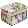 Bailonda Medicine box,Scatole per medicinali porta medicinali,Scatola Porta Farmaci, 2 livelli scatola porta farmaci, organizer per medicinali, per la casa, all'aper