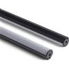 LEDKIA LIGHTING Profilo Alluminio a Sospensione Circolare per Striscia LED fino a 11mm Nero 2 m Semitrasparente