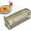 CAMEIRGOU Dispenser Di Fogli Di Alluminio, Dispenser Pellicola Per Alimenti, Porta Pellicola Con Taglierina, Taglia Pellicola Da Cucina, Tagliapellicola Distributore Di Pellicola Di Alluminio