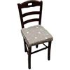 Russo Tessuti Set 6 Cuscini Sedia Coprisedia Imbottiti Vesto Molla Loneta Elastico COLOR 40x40 Lucy beige