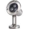 WZYJLyds Faretto per Laghetto Subacqueo Illuminazione A Fontana A LED A Bassa Tensione 12V Impermeabile IP68 Acciaio Inossidabile Illuminazione Subacquea per Piscina, Fontana, Stagno(Bianco Caldo,3W)