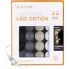 GuirLED - Guirlanda luminoso a LED per batuffoli di cotone USB - Luce notturna per bambini 2h - Alimentatore doppio USB 2A incluso - 3 intensità - 32 sfere 3,2m - Mezzanotte