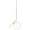 Flos Ic S2 Lampada, E27, 205 watts, Bianco /Ottone
