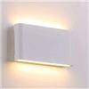 LUOYAOB Lanterna a parete per esterni Moderna applique da parete a LED lanterna da parete for esterni su e giù lampada da parete sottile impermeabile for interni esterni casa portico patio ingresso soggiorno